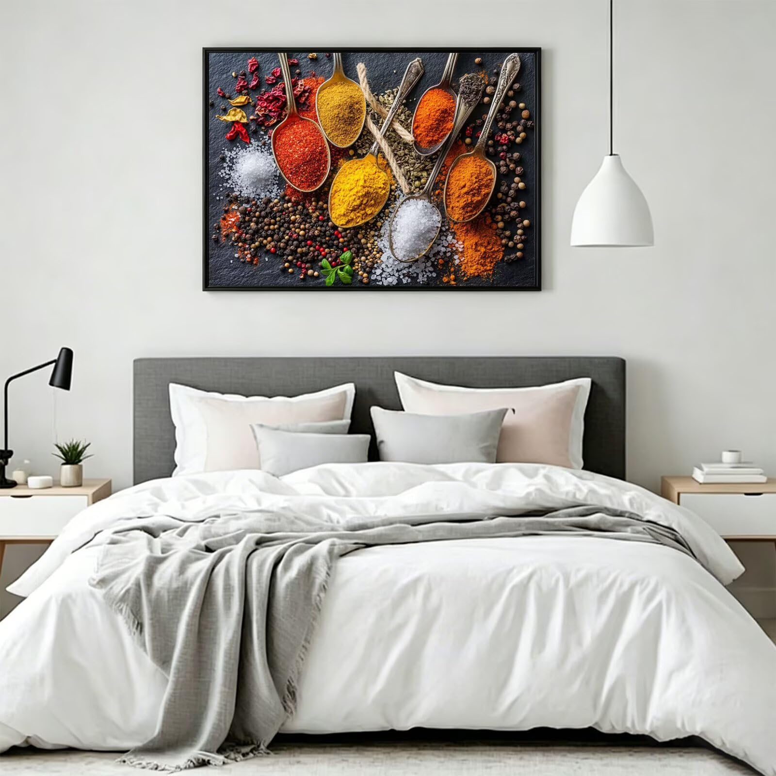 Pintar por Numeros cuchara Pinturas Acrilicas planta Pintura por Numeros Lienzos para Pintar, Pintura Acrilica Manualidades, Decoración para Hogar, Regalos Cumpleaños, 90x120cm Sin Marco, q-766