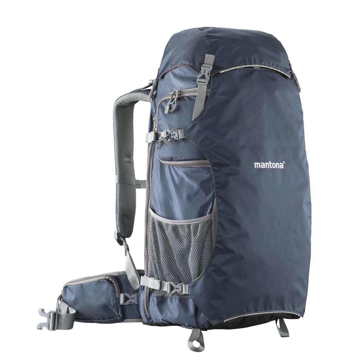 Mantona Elements Pro Kamera und Drohnenrucksack dunkelblau/grün/orange