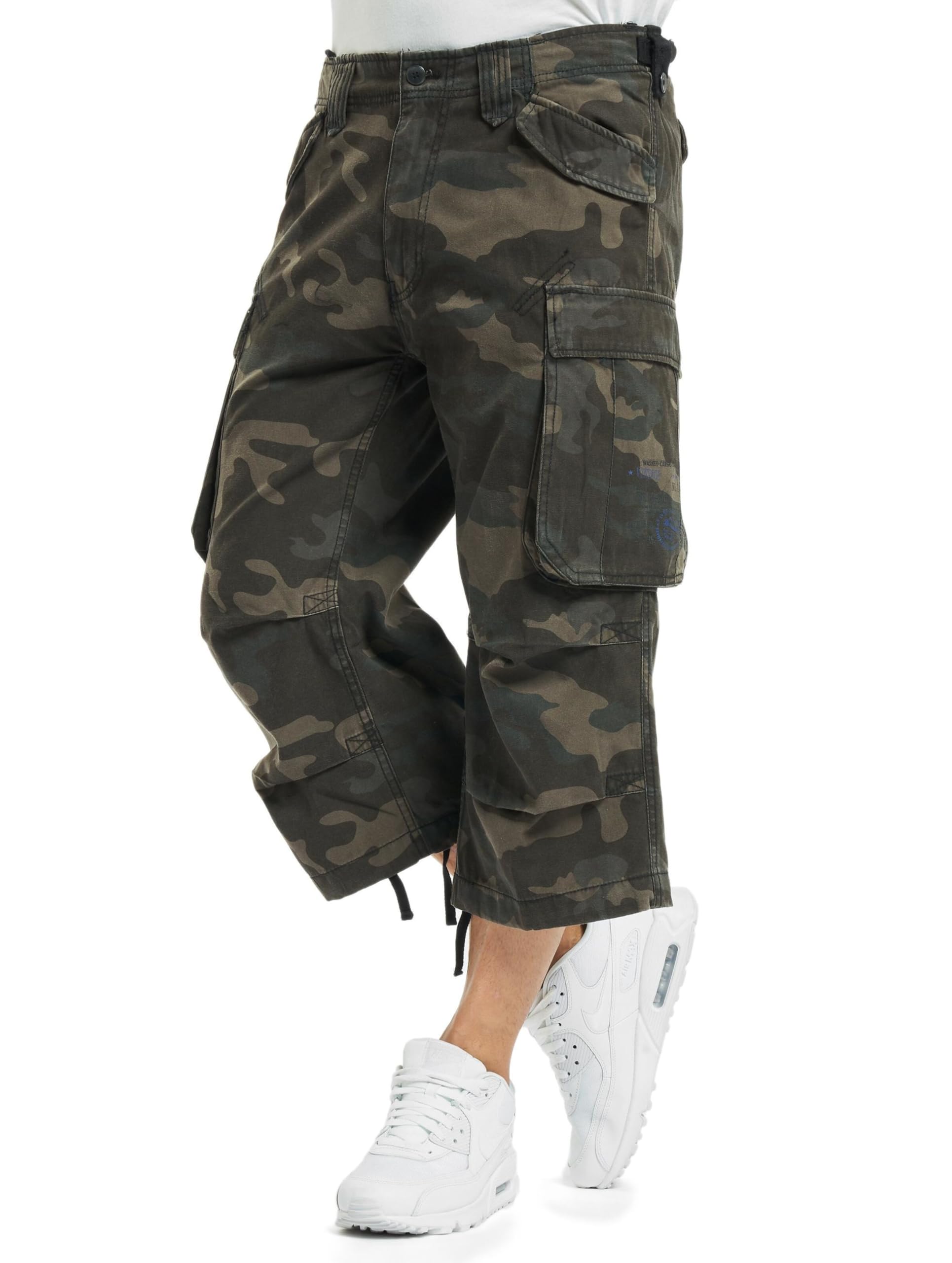 Brandit Industry Vintage 3/4 Shorts, color: darkcamo, size: L