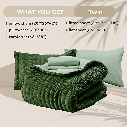 Miniatura 266 de HYMOKEGE - Juego de edredón tamaño king, color negro y rojo, de sirsaca, de 7 piezas, para todas las estaciones, en una bolsa, para dormitorio