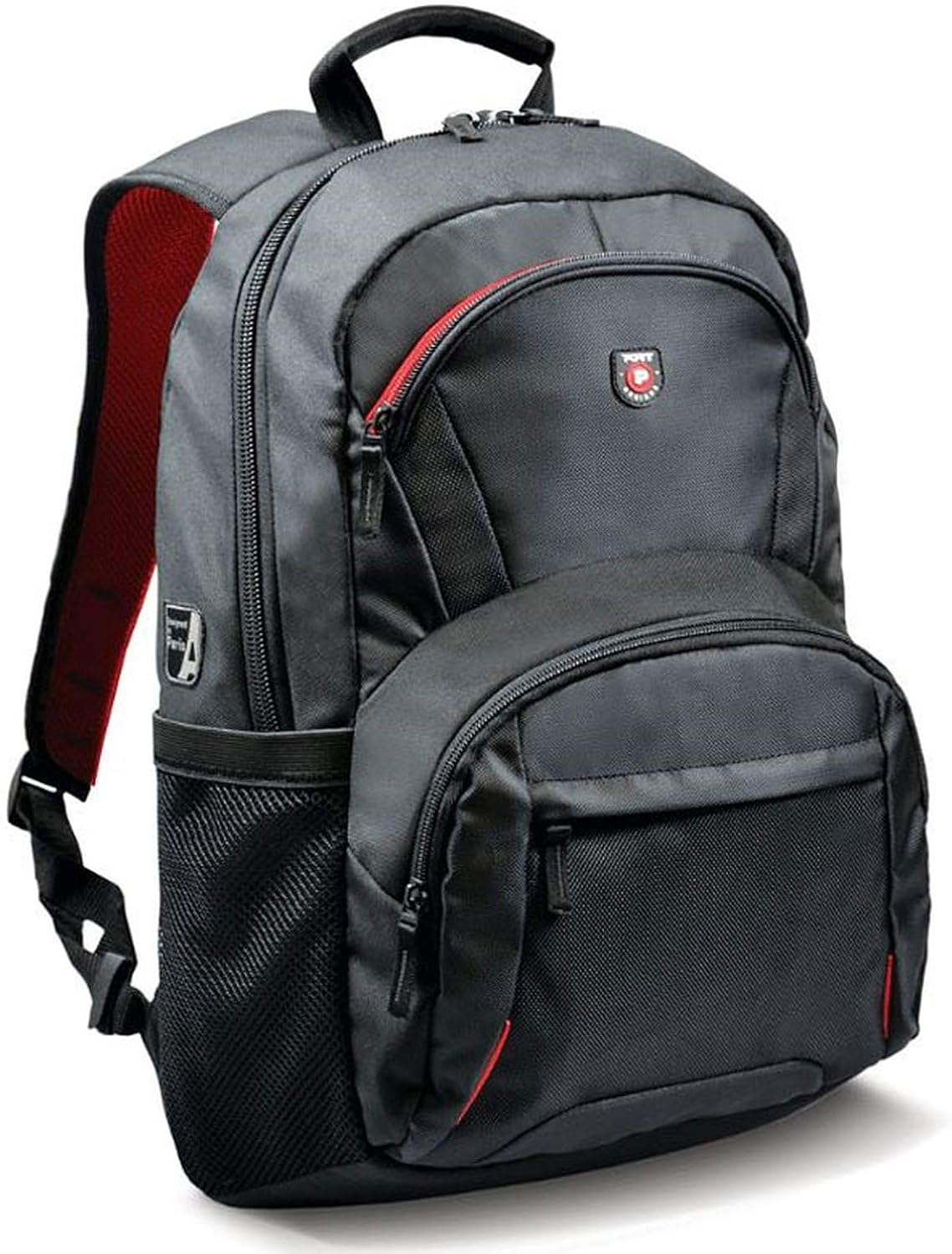 Port Designs Houston Padded Protective Backpack for 17.3-Inch Laptops, Black