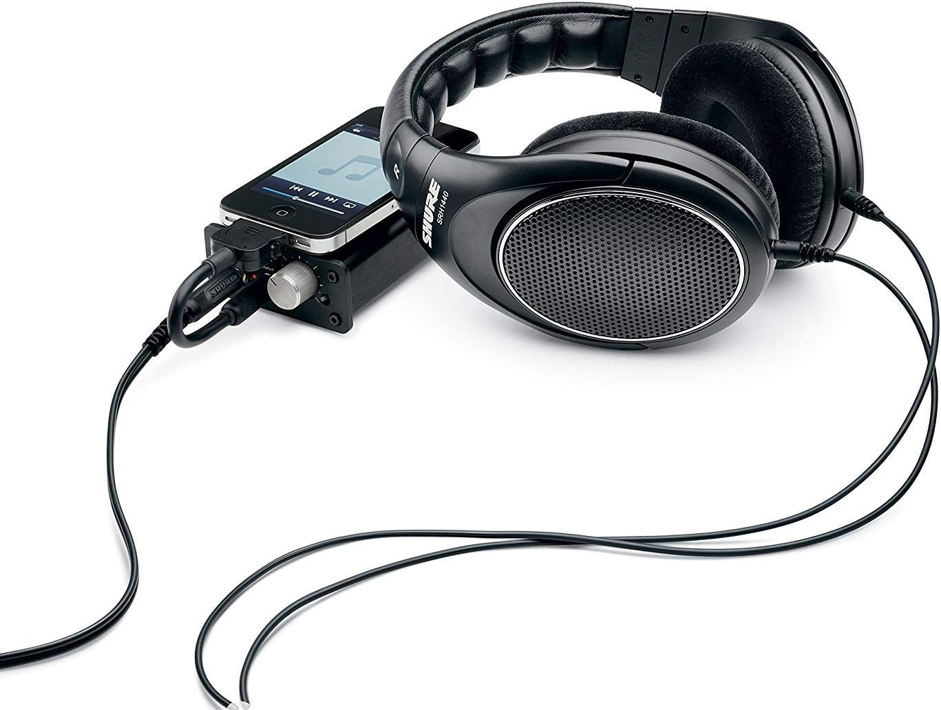 shure srh1440 professional open back headphones 40mm neodymium drivers full range audio with detailed highs and rich bass for mastering and critica