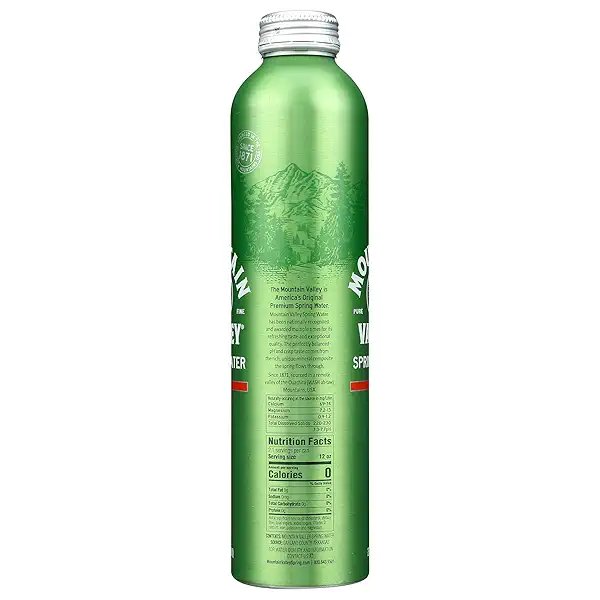 MOUNTAIN VALLEY WATER Spring Water, 25.36 FZ 5