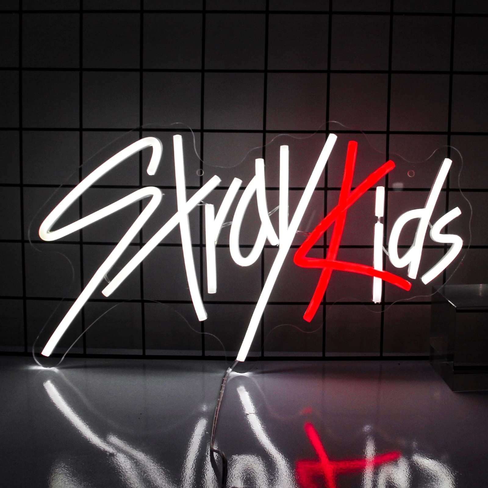 Amazon.co.jp: Stray Kids ネオンサイン LED レッド ホワイト ネオン