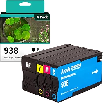 938 Ink Cartridges Replacement for HP 938 Ink Cartridge, Compatible for HP OfficeJet 9720 9730 OfficeJet Pro 9110b 9120e 9130b Printers