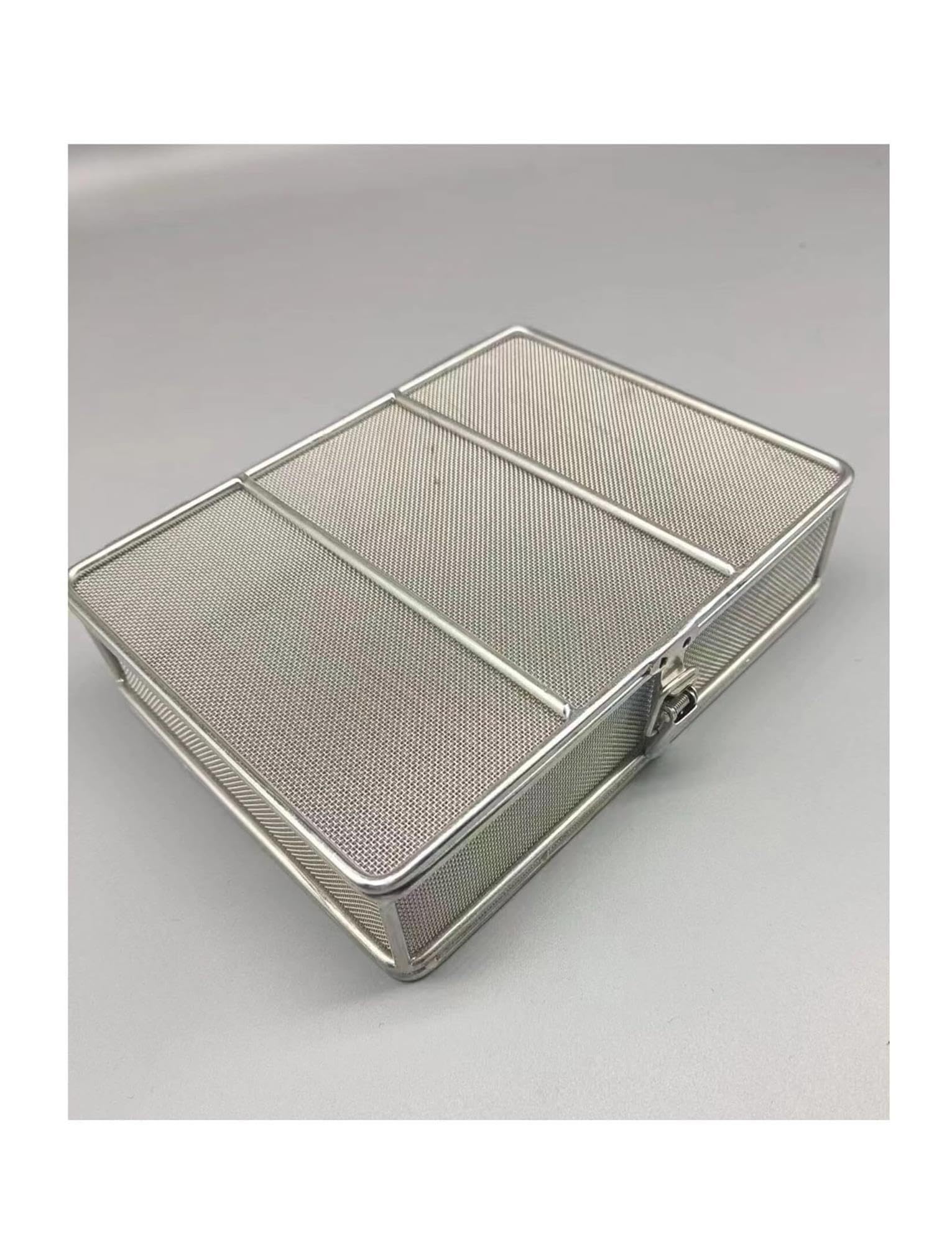Cestino Medico con Coperchio, Acciaio Inox 304, Filo da 5 mm