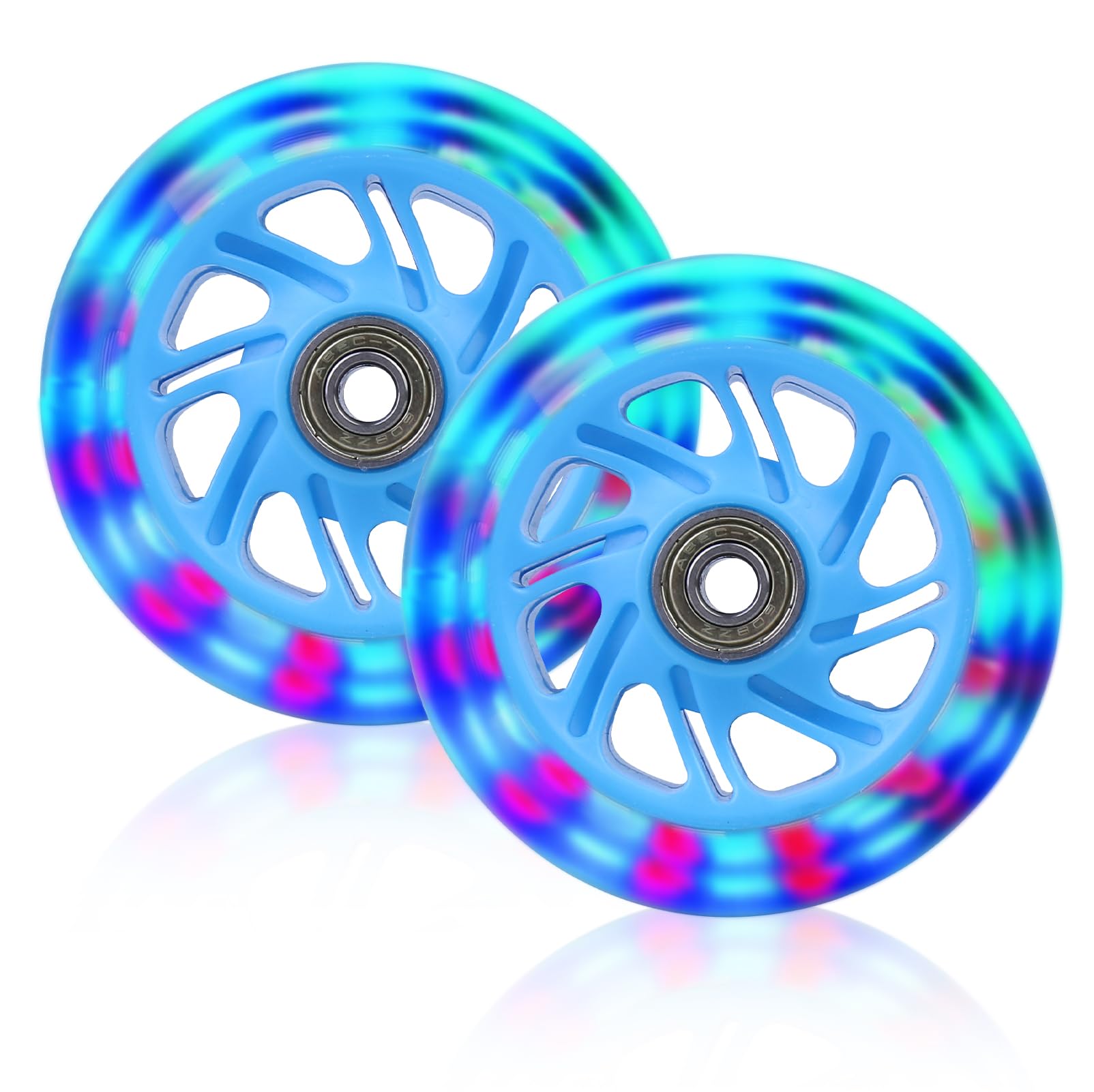 Stuntstepwielen 110 Mm - 2 Stuks Kleurrijk Met ABEC-9 Lagers En Aluminium Kern