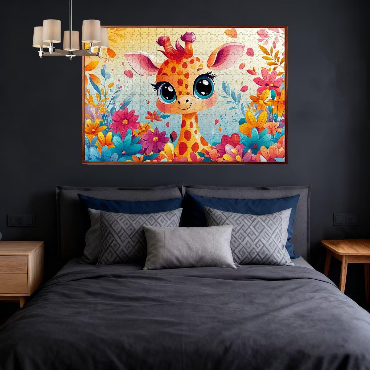 Puzzle 6000 sztuk śliczne puzzle żyrafa wymiary 179 x 105 cm puzzle dla dorosłych kreatywna rozrywka, śmieszne klasyczne puzzle zabawki edukacyjne oryginalne prezenty dla kobiet D-06