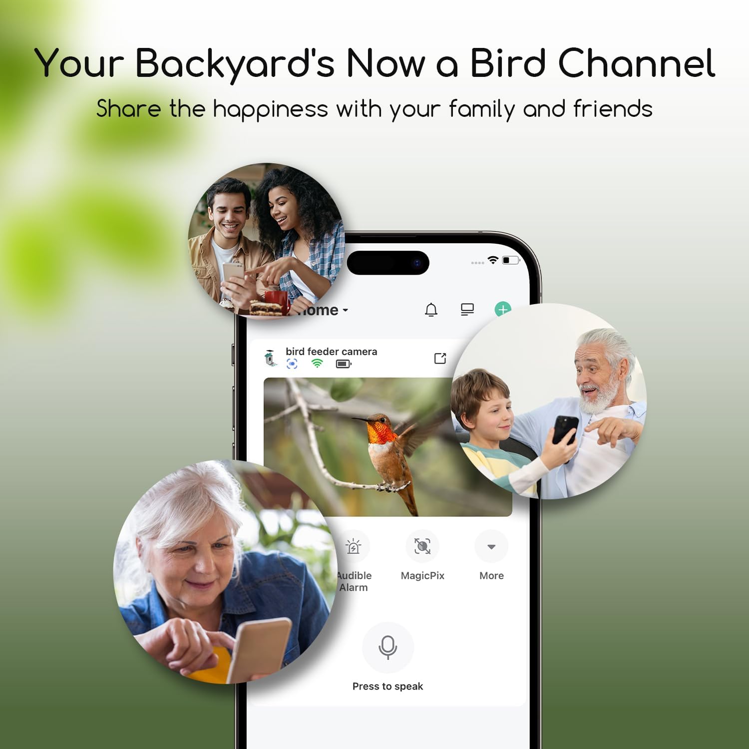 3K/5MP Ultra HD Smart Bird Feeder with Camera, Solar Powered Outdoor Birds Feeder, AI Identification 11000+ Bird Species, App Notifications, Gift for Christmas New Year