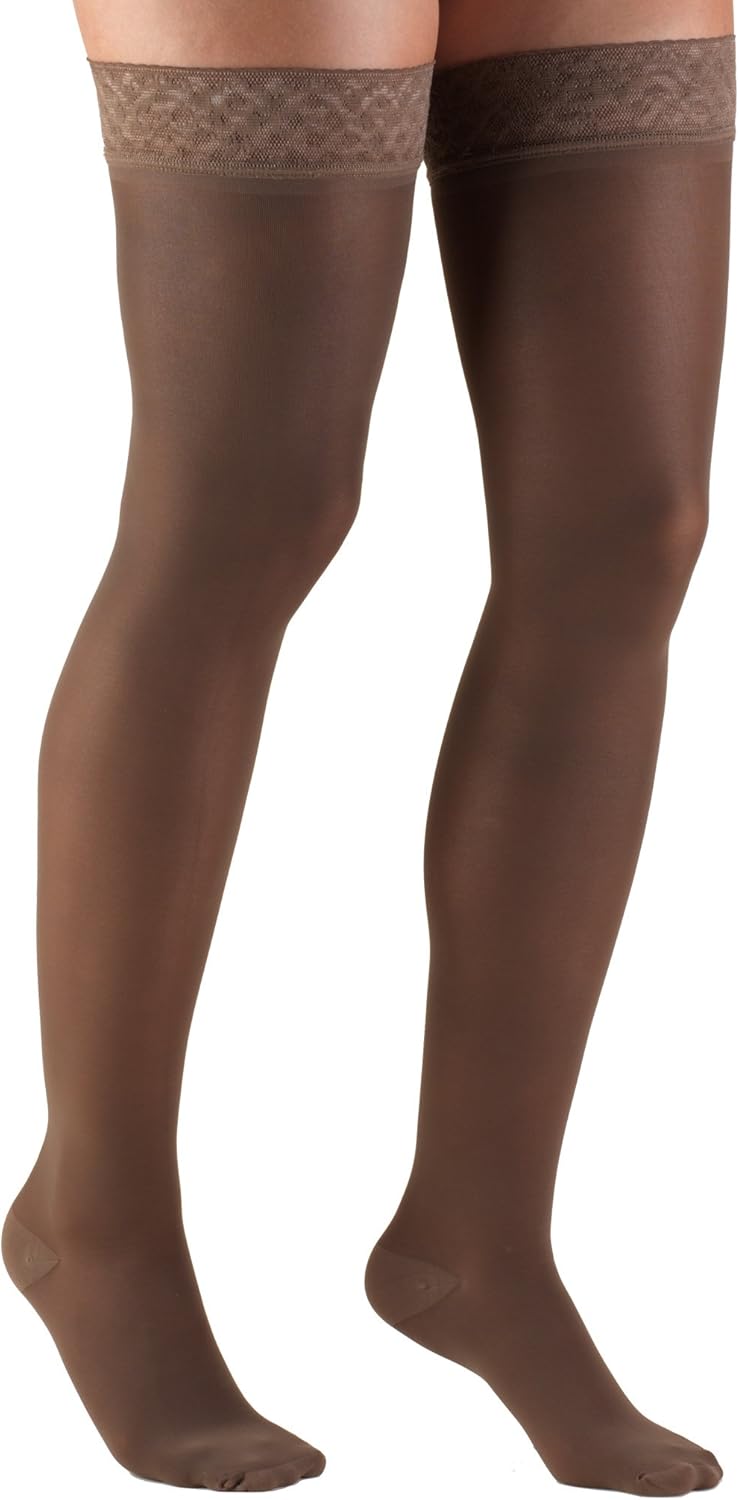 Truform Sheer Compression Stockings, 3040 mmHg, Women's Thigh High