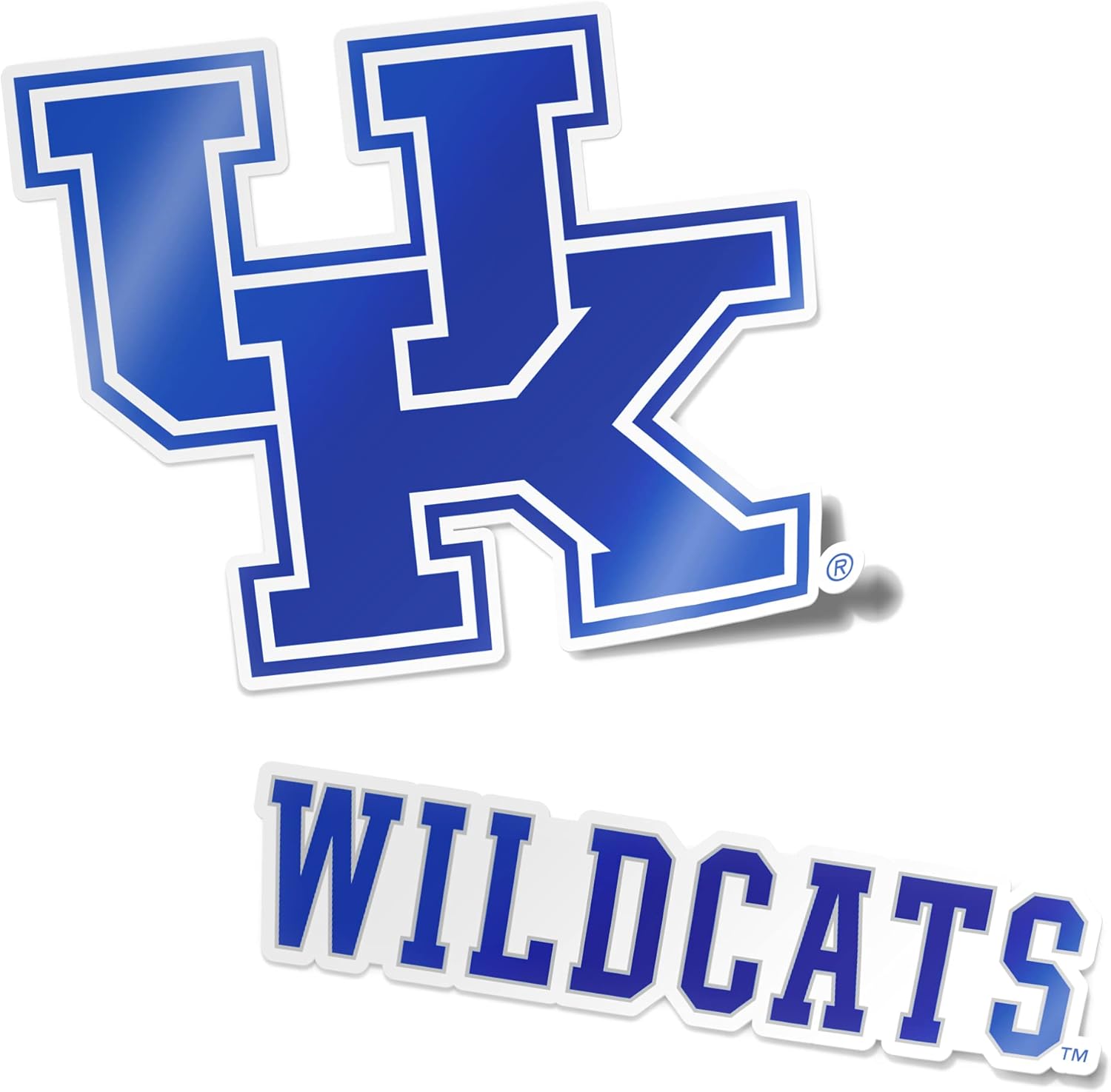 Desert Cactus University of Kentucky Sticker UK Wildcats Vinyl Decal Laptop Water Bottle Car Scrapbook Sheet (4 Inch Set V1)