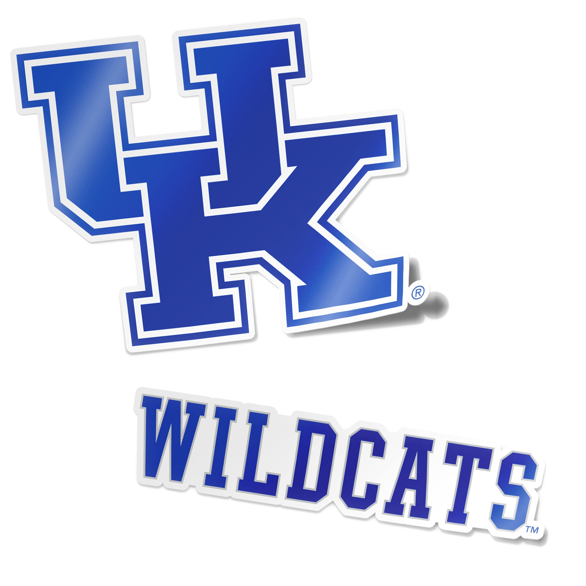 Desert Cactus University of Kentucky Sticker UK Wildcats Vinyl Decal Laptop Water Bottle Car Scrapbook Sheet (4 Inch Set V1)