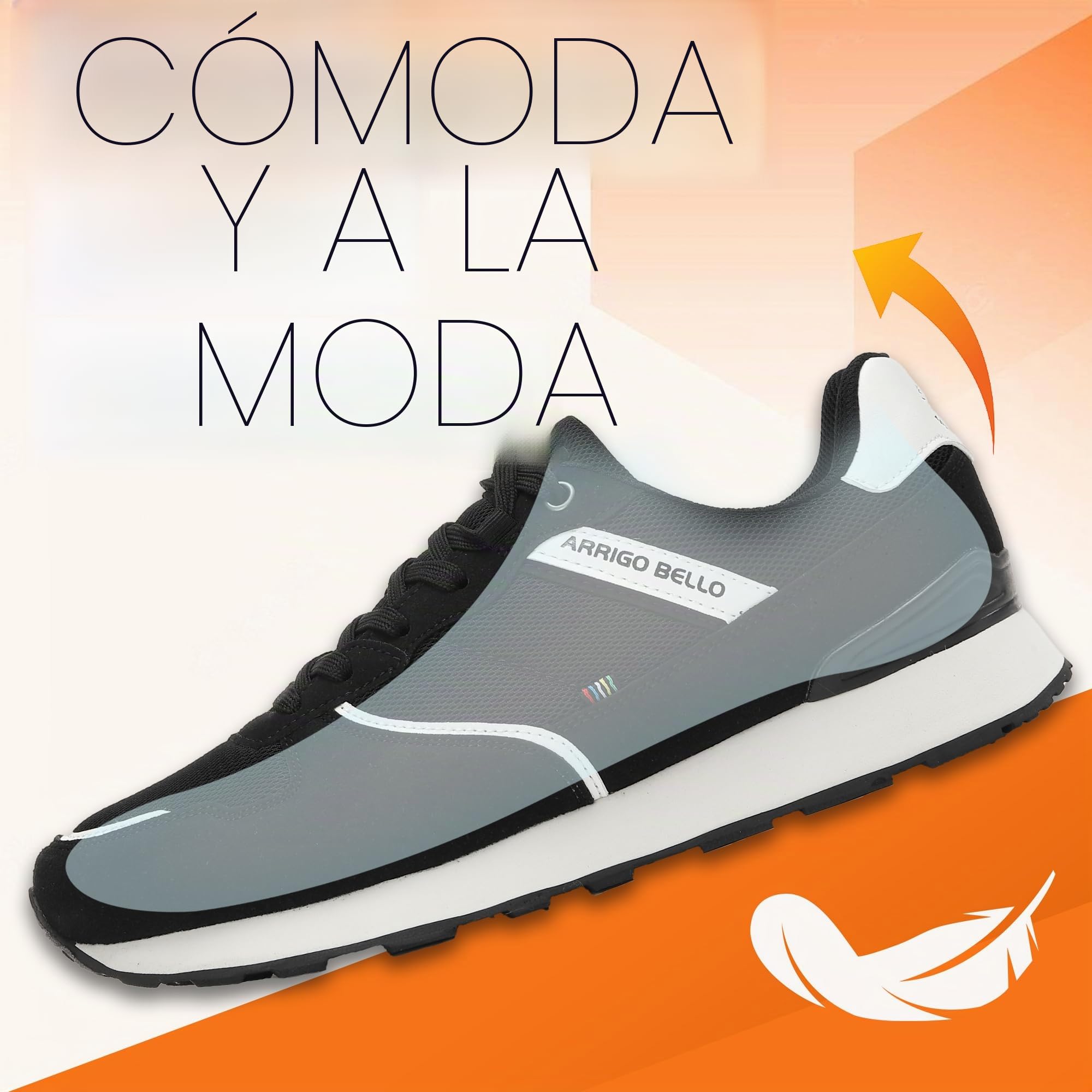 ARRIGO BELLO Sneakers Zapatillas Hombre Zapatos Vestir Casual Deportivas Transpirables Gimnasio Correr Talla 41-46