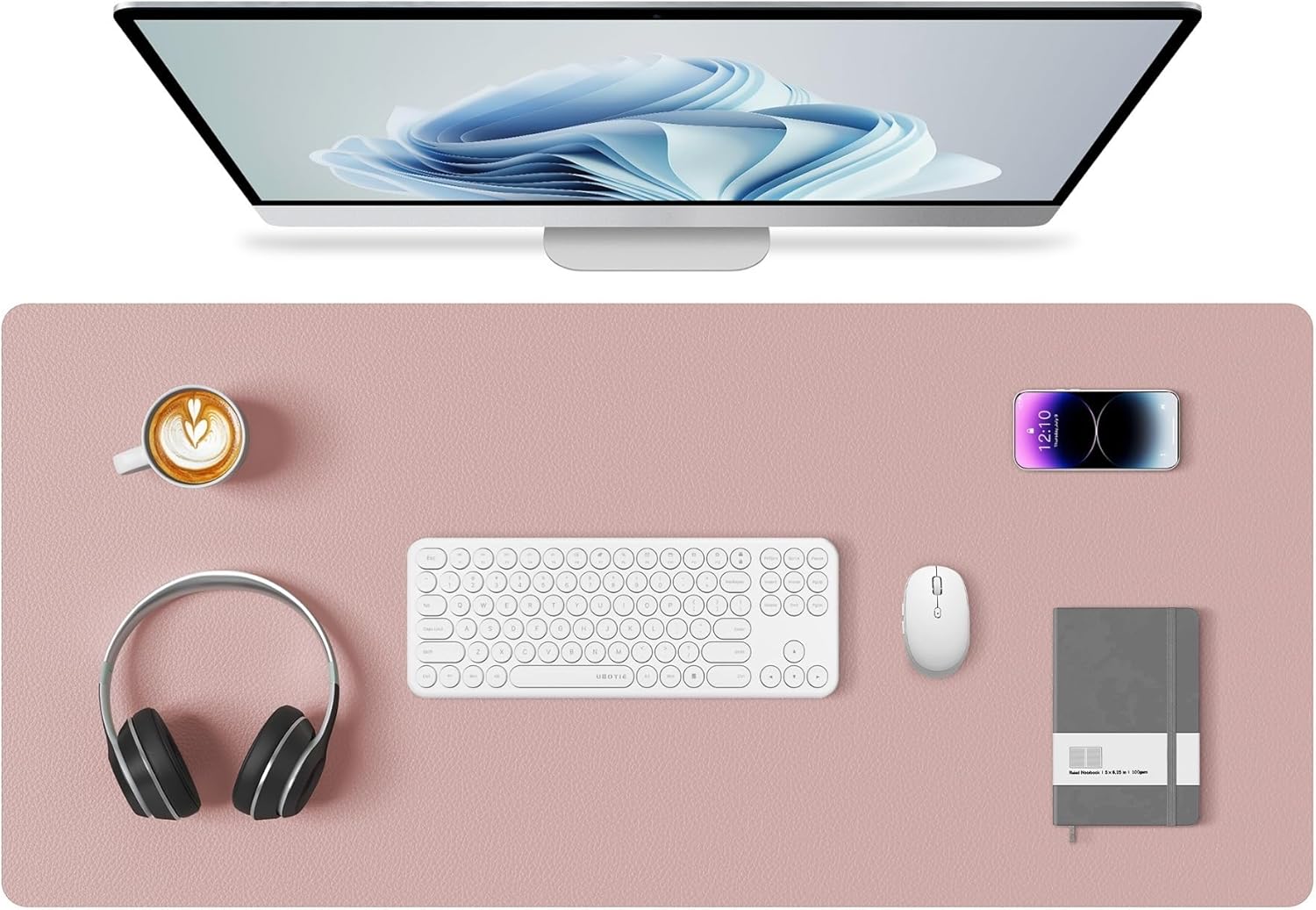 Amazon.com : Aothia Double-Sided Desk Pad, Large Mouse Pad, Office Desk ...