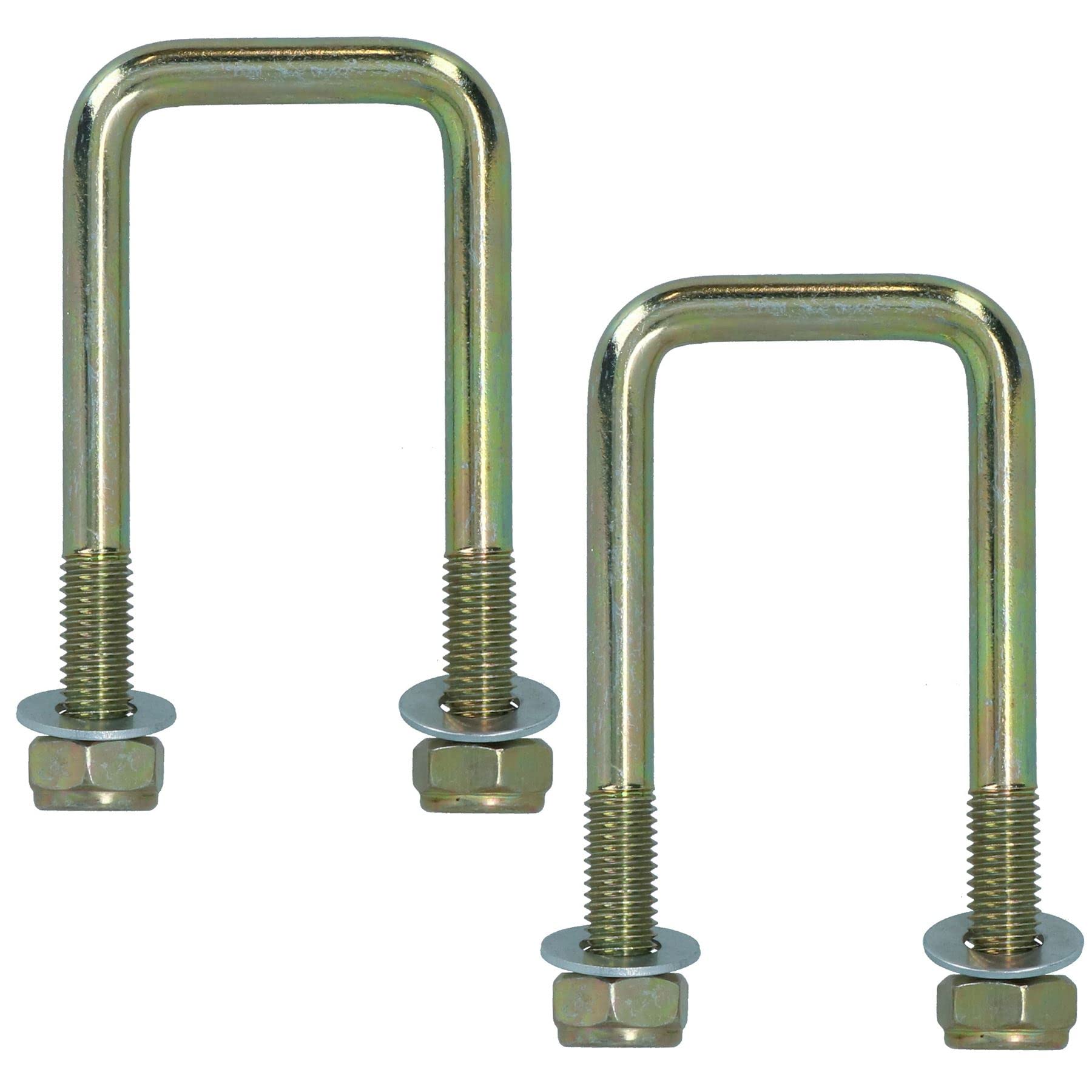M10 40mm x 88mm boulon en U/N-Bolt pour remorques 1 paire avec des écrous UBR02 HAUTE RÉSISTANCE