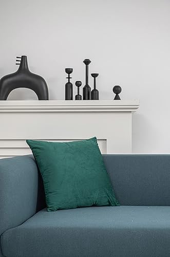 Miniatura 3 de 2 fundas decorativas de terciopelo para almohada, Terciopelo, Verde, 18"x18"