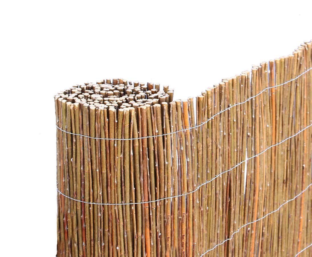 bambus-discount.com Sichtschutz Weidenmatte Model Chiemsee 90 x 300cm - Sichtschutzmatte aus Weidenruten 0,9m x 3m