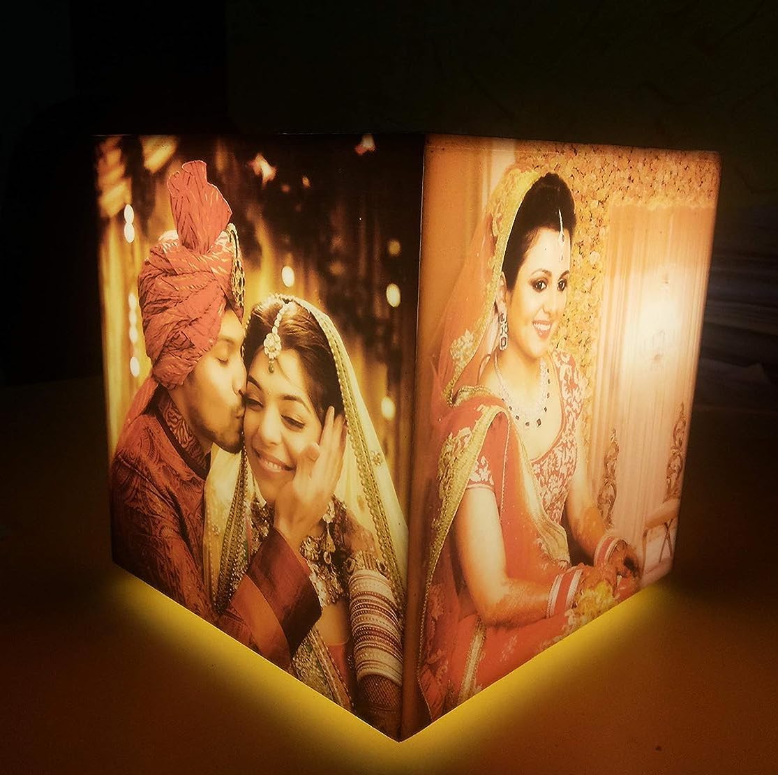 ZOCI VOCI Foto Lampade per I Regali di Compleanno - Cornici Personalizzate Multicolor Medio Tower (13 Photos