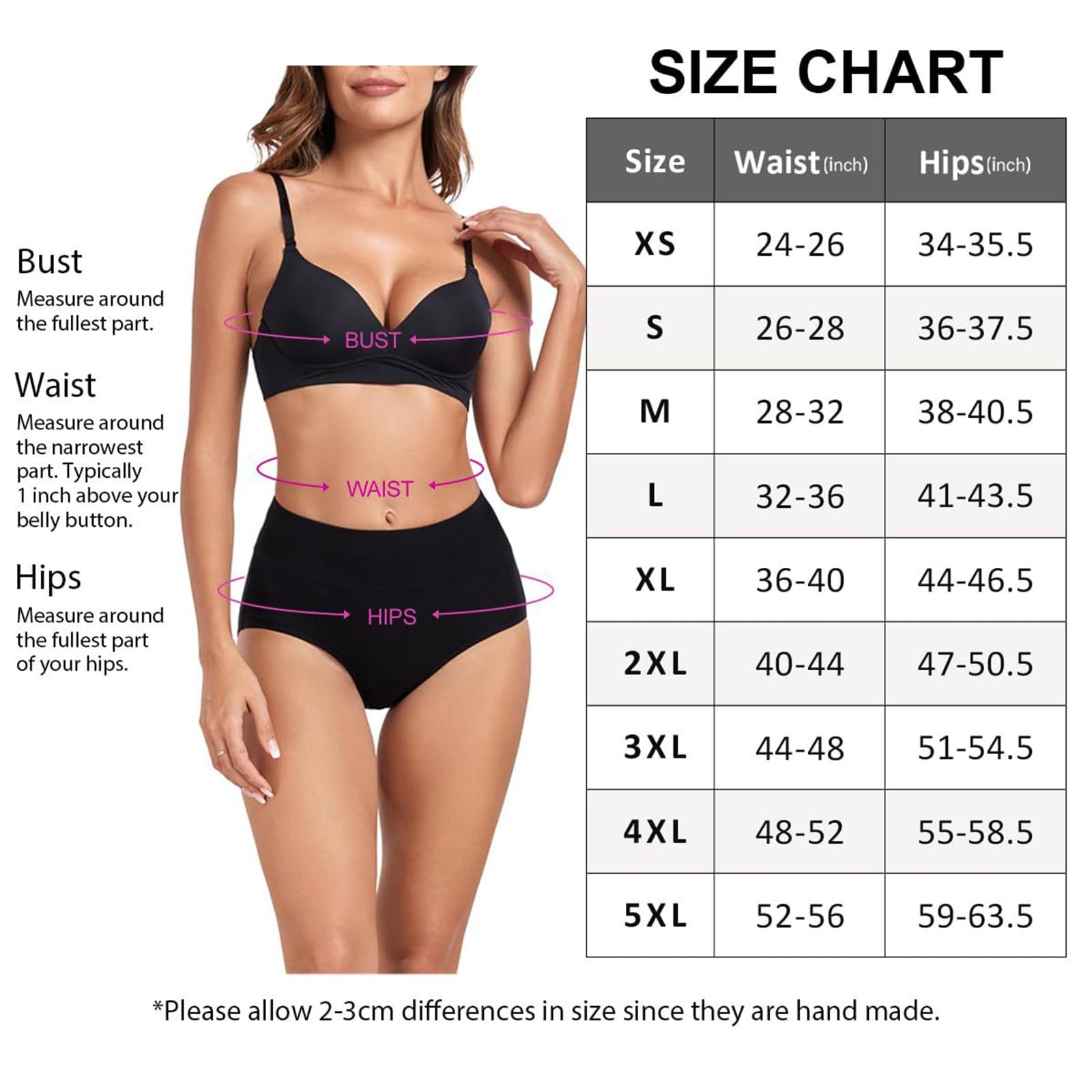 Mutandine senza cuciture da donna, confezione multipla da 5 slip in cotone a vita alta, morbidi pantaloni da donna per il controllo della pancia, mutandine traspiranti e confortevoli per tutti i