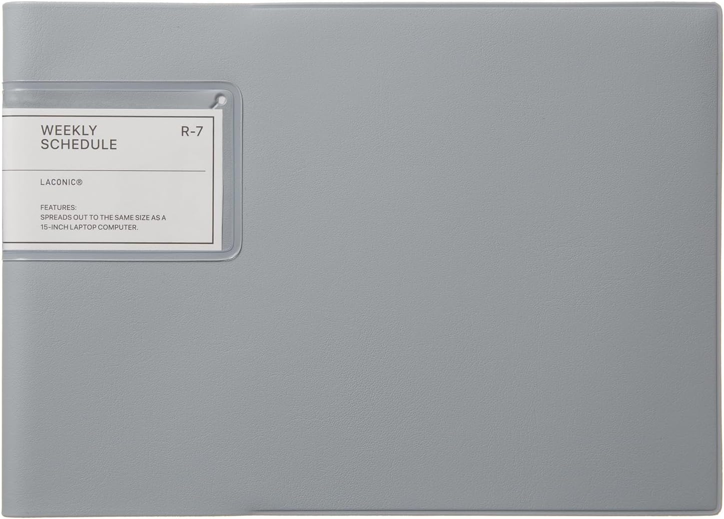 Laconic LLM11-220GY-1 Notebook, Begins in March, 2025, B6, Weekly Name Pocket, Gray 1