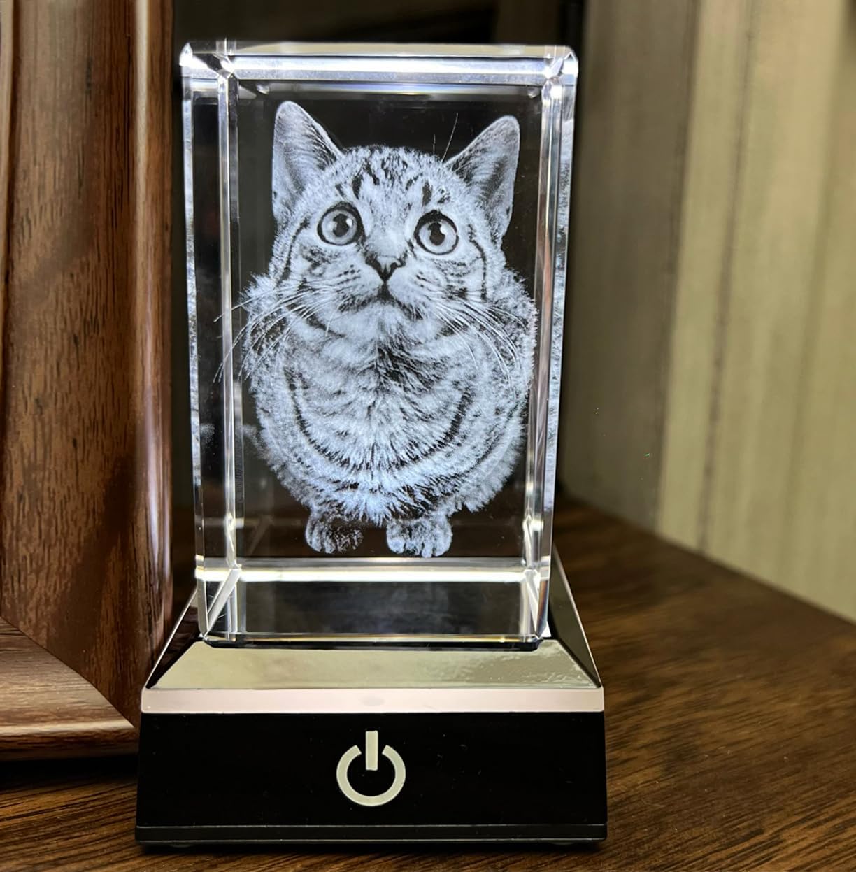 Dog Memorial Gifts for Pet Loss – Personalized Crystal Photo for Dogs & Cats, Custom Laser Etched Crystal (Small Portrait) - Image 6