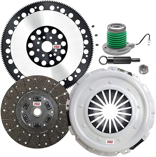 Miniatura 1 de ClutchMax PRO Performance Stage 2 Kit de embrague con volante Chromoly con cilindro esclavo compatible con Ford Shelby GT500 Mustang 5.4L V8