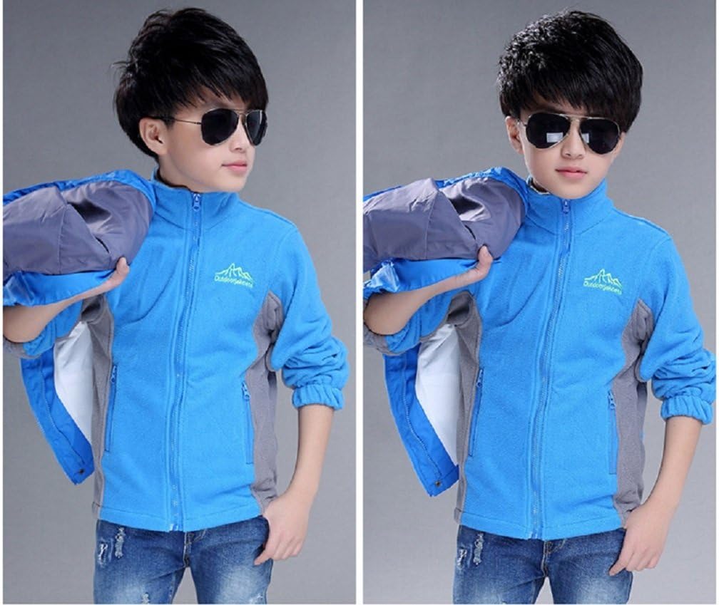 Bakerdani Boys Three-in-one Detachable Jacket Windproof Warm Two-Piece Coat