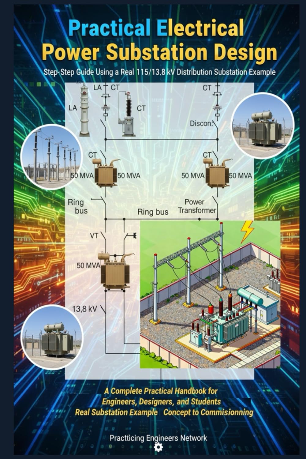 Practical Electrical Power Substation Design Step-by-Step Guide Using a Real 115/13.8 kV Distribution Substation Example: A Complete Practical