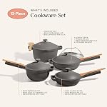 Our Place Cookware Set - 13-Piece Kit Including The Always Pan, Perfect Pot and Spatulas | Multifunctional, Toxin-Free Nonstick | Heat Safe up to 450°F | Oven, Stove, Induction Compatible | Char