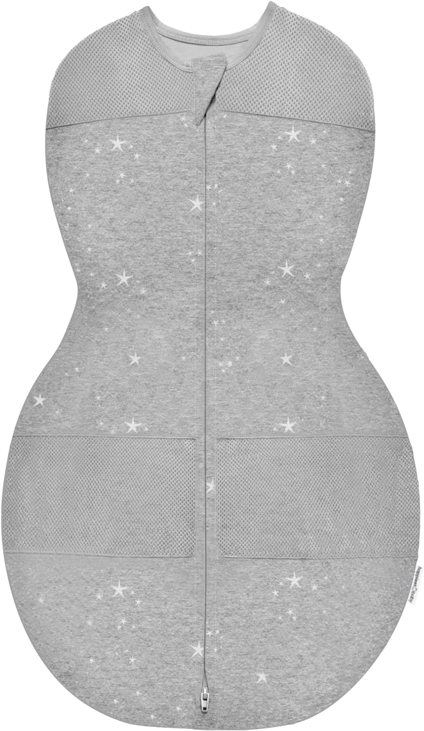 Happiest Baby Sleepea 5-Second Swaddle - 100% Organic Cotton Baby Swaddle Blanket - Doctor Designed Promotes Healthy Hip Development (Graphite Planets, Medium) — view 29
