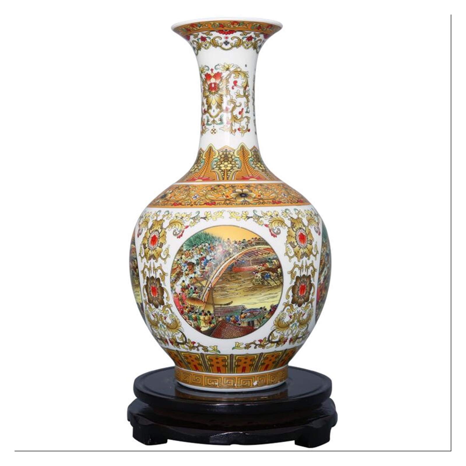 Wazony Chińskie Ceramiczne Figurki Wazonowe Qingming Shanghetu Do Domu, Salonu, Dekoracji, Rzemiosła, Akcesoriów Biurowych, Wazonów Do Dekoracji