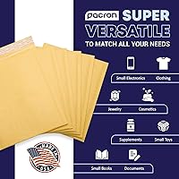Vista 6 de Paquete de 100 sobres de burbujas de papel de estraza acolchados de 8.5 x 12 pulgadas, sobres de correo amarillos para documentos y paquetes