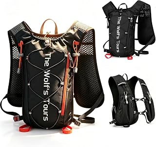 Ultralight 7oz Running Hydration Vest 2L Water Pack for Men Women | Ultralight 7oz,trekking pole strap, 100% nylon,bladder compatible,sweat-wicking,whistle, 360° bounce free, reflective strip
