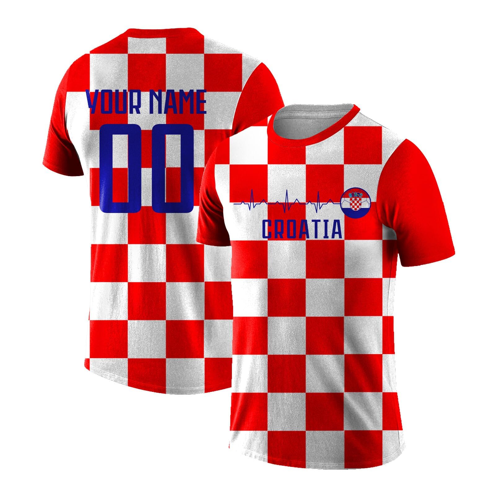 World Cup 2026 Croatia Football Jersey Personalised Name Number Fan Top — image 1