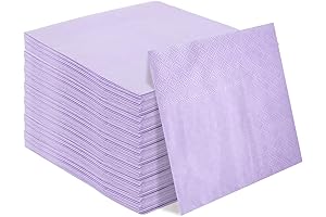 50 Light Purple Cocktail Napkins for Elegant Gatherings