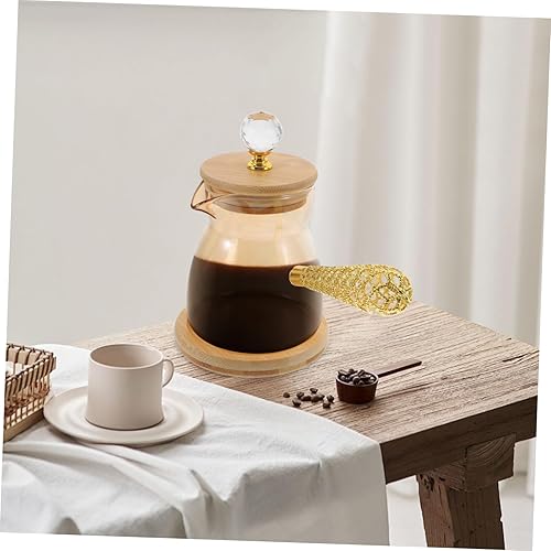 Miniatura 5 de Elegante cafetera esmaltada dorada estilo vintage para hacer té de café turco