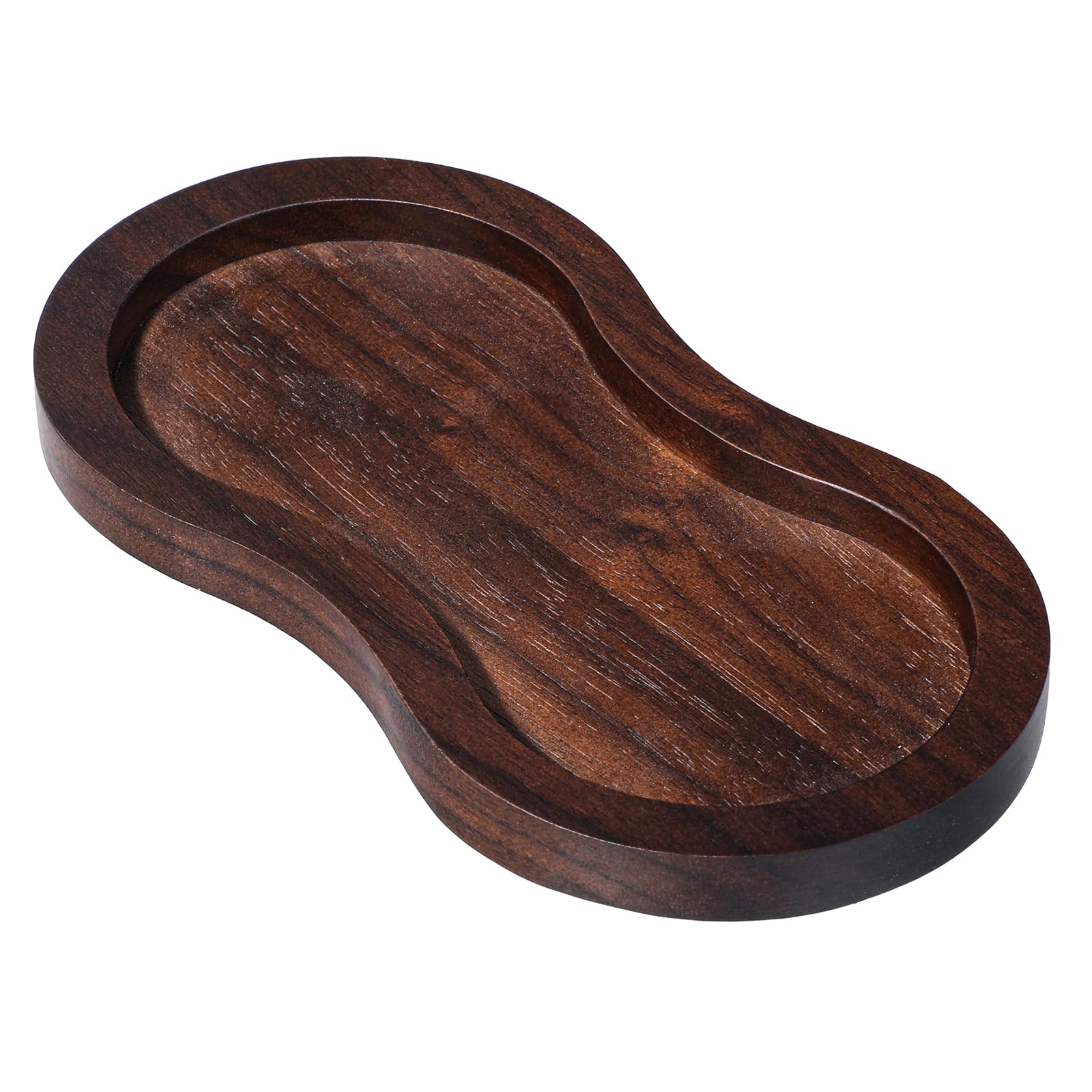 Wood Salt & Pepper Mill Tray - Retro Kitchen Decor -1