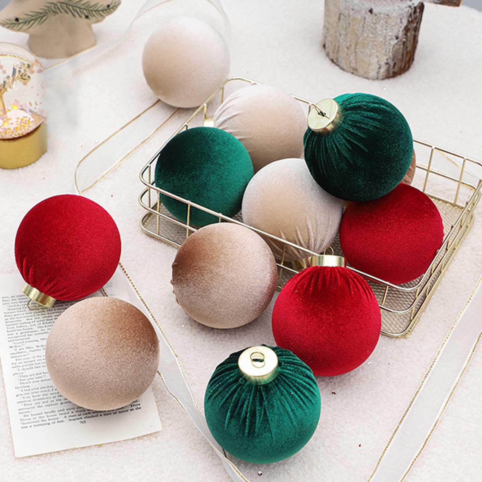 Bunte Weihnachtsschmuck: 12 Weihnachtskugeln für Innen- und Außendekoration (Blau Silber)