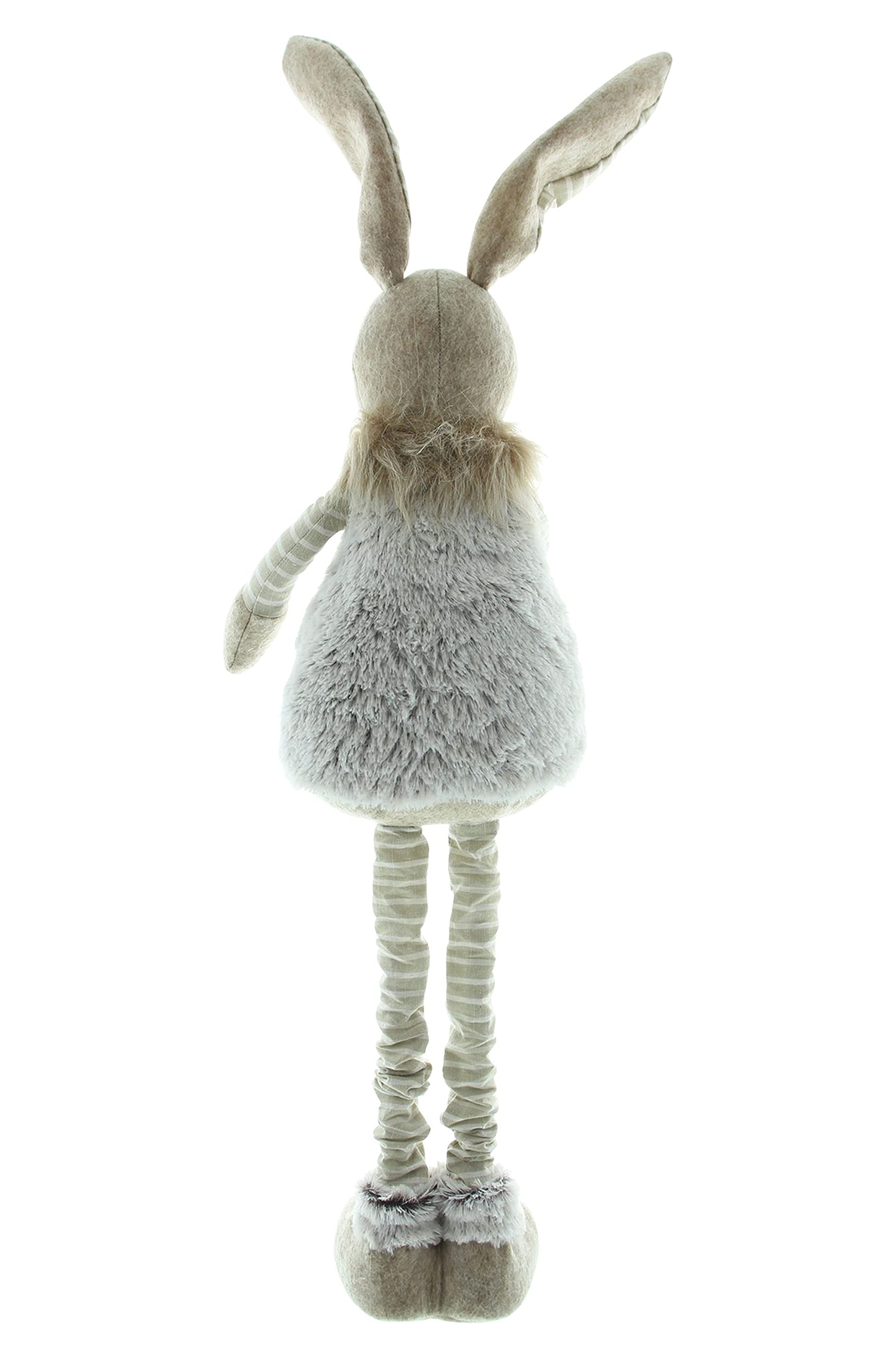 Coussin Lapin Blanc Amelex Frank Flechtwaren 45x45 Cm Avec Queue Pompon