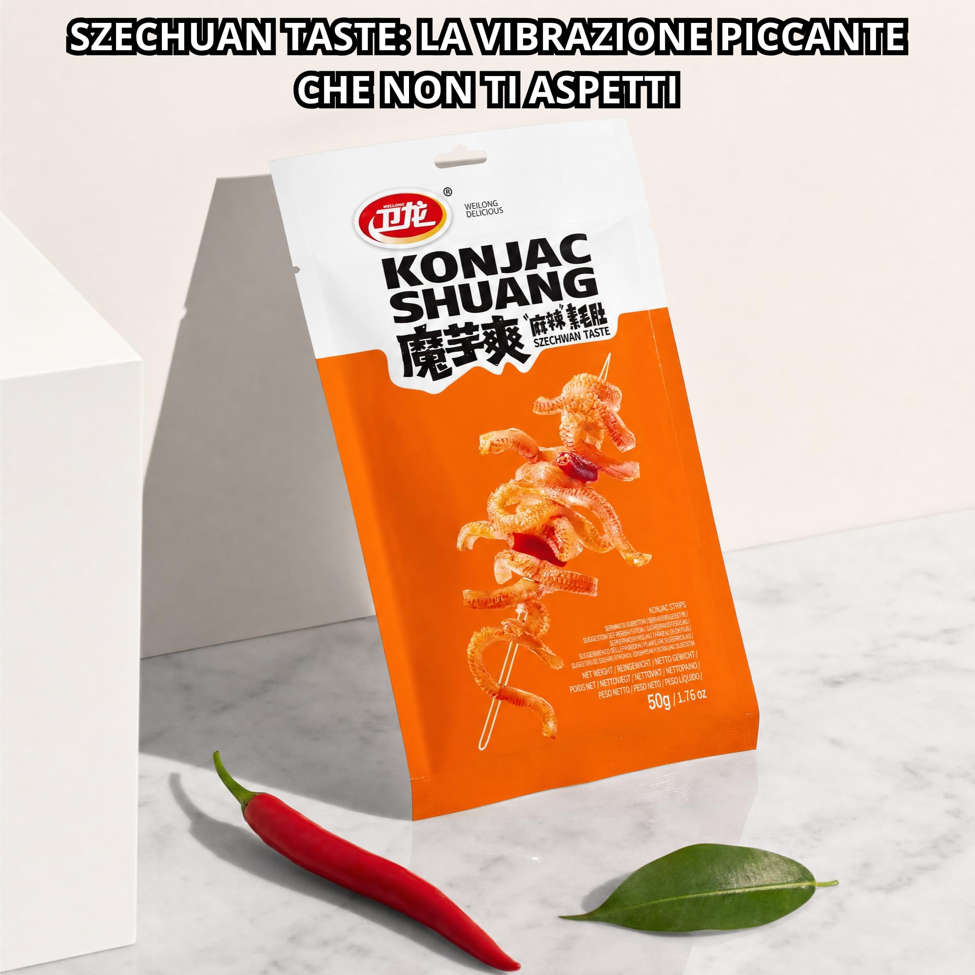 Mix Konjac Shuang 3 Gusti - Snack Cinesi Piccanti (Sour&Hot, Hot&Spicy e Szechwan Taste)