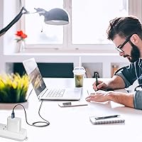 Vista 7 de Cable de carga rápida USB C a Mag 3 de 140 W, 6.6 pies, compatible con MacBook Air 2022 M2, MacBook Pro 2021 M1 Pro y Max Chip de 14 pulgadas y 16