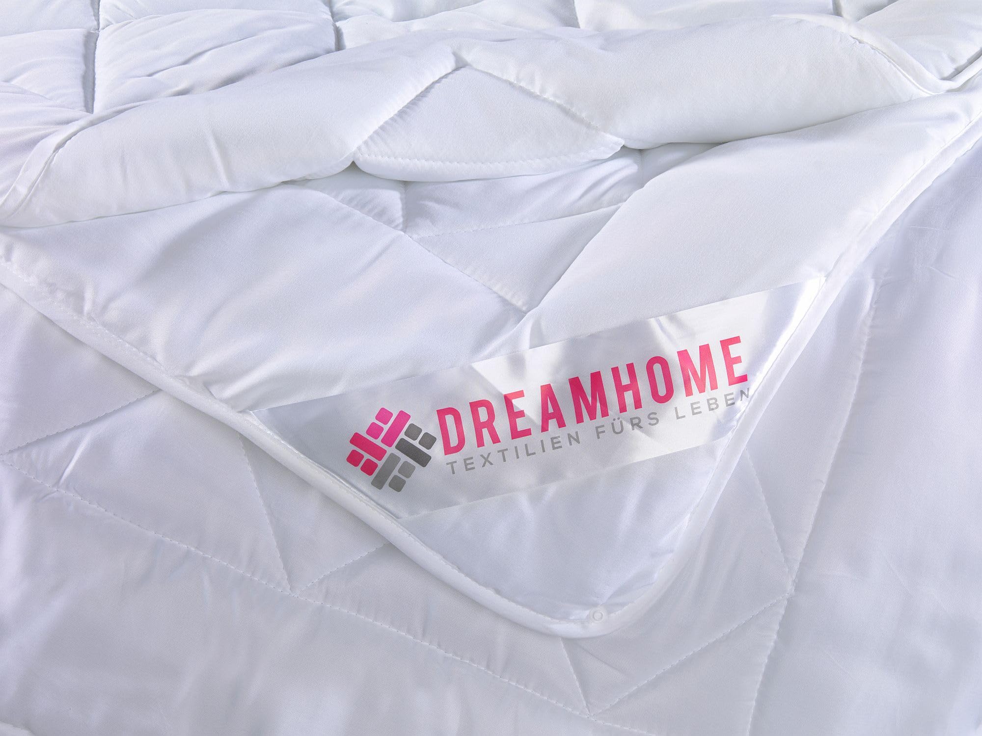 DreamHome 4-Jahreszeiten 2 Bettdecke 155x220 die man mit Druckknöpfe eine Winter oder Sommer Oberbett Steppdecken 155 x 220
