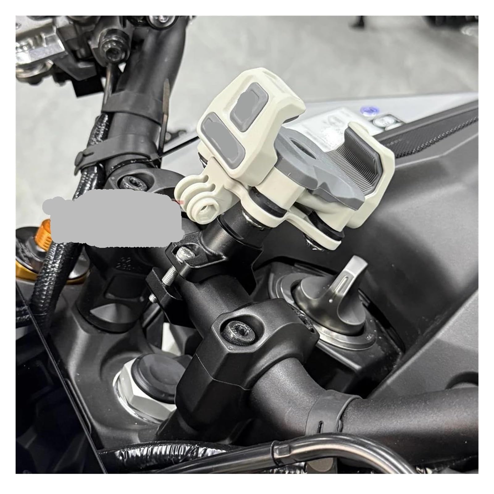 Soporte GPS para teléfono para Yamaha para MT09 MT-09/SP MT-07 MT07 2024 2025 Accesorios De Motocicleta Manillar Soporte Navegación GPS Giratorio para Teléfono(Grey)
