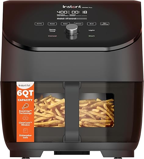 Instant Pot Vortex Plus 6QT Air Fryer with Clear Windows