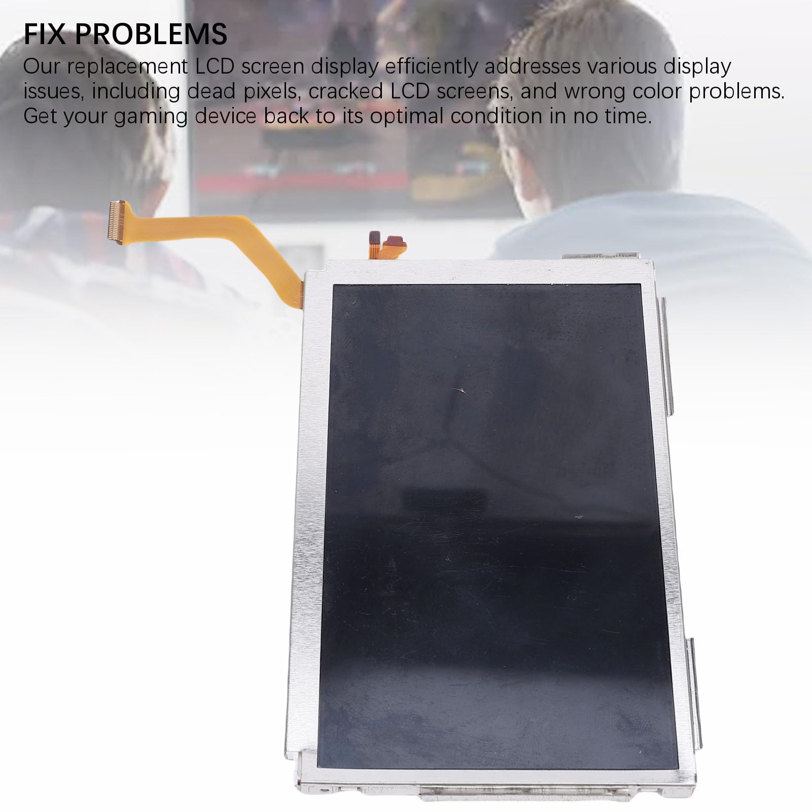 Sxhlseller Reemplazo de Pantalla LCD Superior para la Nueva 3DS XL/Nueva 3DS LL : Pantalla Superior, Vidrio, Corrige Píxeles Muertos y Pantallas Agrietadas