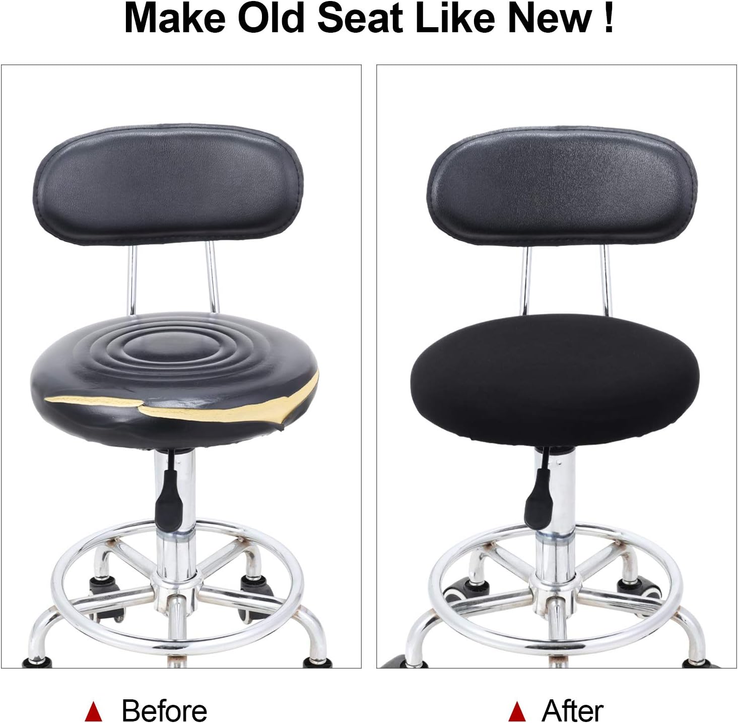 Buy Round Bar Stool Covers Elastic Bar Chair Covers Washable Stool Cushion Slipcover For Home Bar Hotel Use