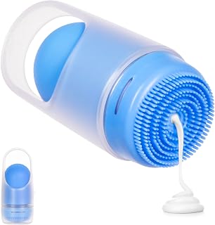 Ubbi Sunsqueeze Sunscreen Applicator, Refillable Roll On, Soft Silicone Bristles for Babies and Toddlers, Easy to Clean, Dishwasher Safe, TSA-Approved, Holds 3.38 Fluid Oz, Blue