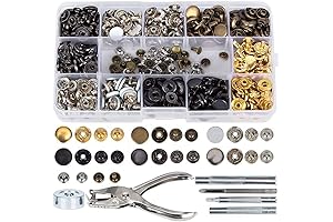 140 Set Snap Fasteners Kit: The Ultimate Clothing and Accessory Repair Solution