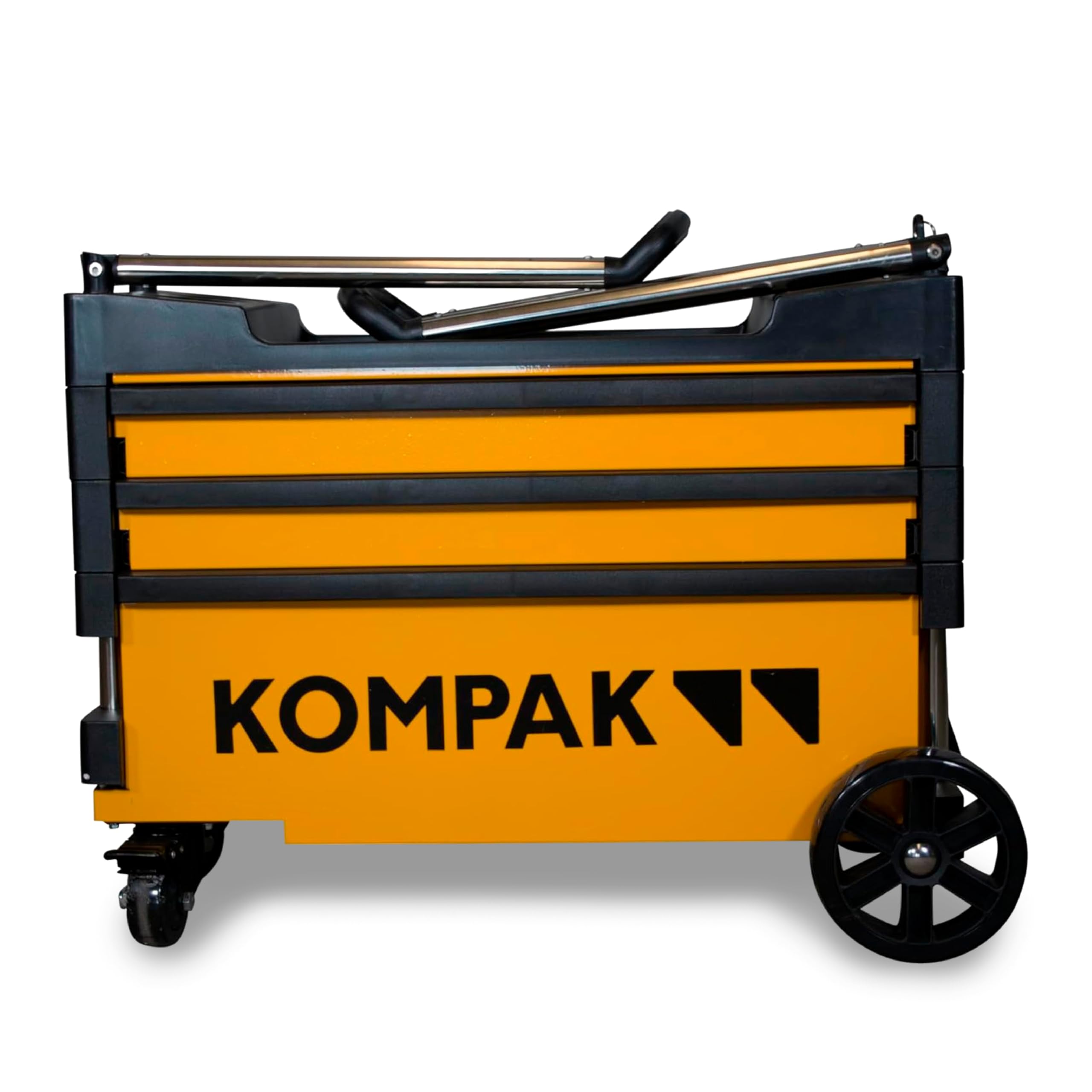 Kompak KP-KT01 Carro para Herramientas Plegable Transportable, amarillo y negro