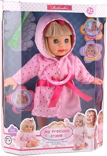 Miniatura 2 de POCO DIVO Brush Teeth Doll - Pijama interactivo de 12 pulgadas para niña, princesa, canto, hablando, tierno, con cabeza temblorosa